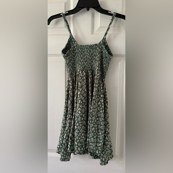 Angie Green and White Cactus Print Dress - Picture 5 of 6